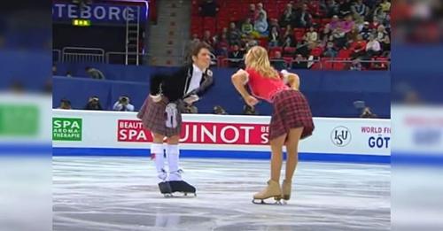 Sibling ice skaters perform a Scottish dance routine that won 2 million hearts