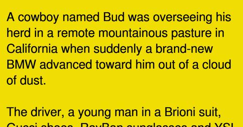 Wealthy Yuppie Tries To Outsmart Cowboy His Response ls Perfect!