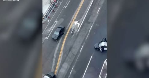 Machete-wielding man shot by LAPD officer near Crypto.com Arena in downtown, department says