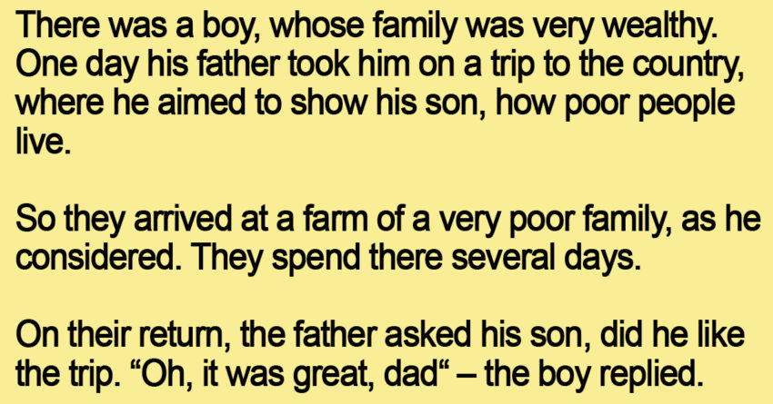 Father Teaches Son True Values Of Life.